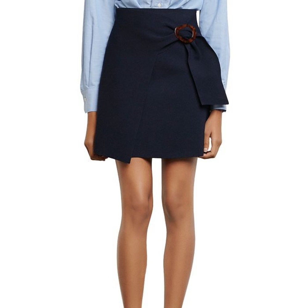 Sandro
Passy Asymmetric Mini A-Line Skirt (15)